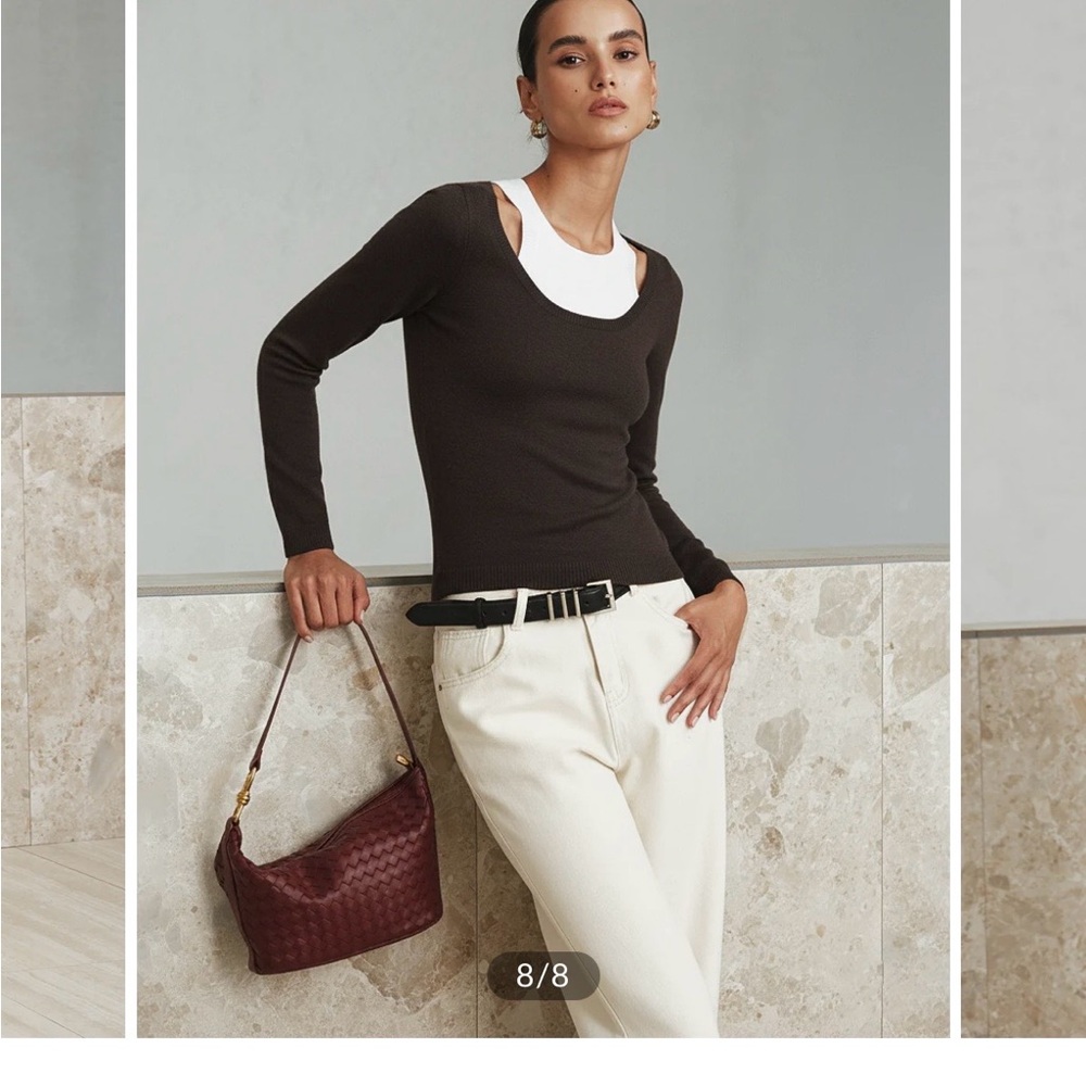 Commense Black Knit Top